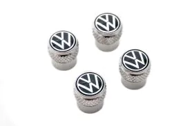 Brass Valve Stem Caps - 000071215D - Genuine Volkswagen/Audi