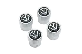 VW Valve Stem Cap Set - Plastic - 000071215J - Genuine Volkswagen/Audi