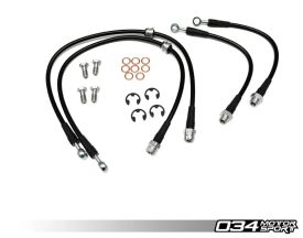 Stainless Steel Braided Brake Line Kit, 8P Audi A3 & MkVI Volkswagen Golf/Rabbit/GTI/Jetta/GLI w/ Bosch Calipers