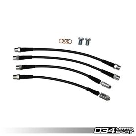 Stainless Steel Braided Brake Line Kit - DOT Certified | Audi B6/B7 A4/S4 Quattro