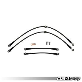 Stainless Steel Braided Brake Line Kit - DOT Certified | Audi 8P A3 & VW MK5/MK6 Golf/Rabbit/GTI/Jetta/GLI