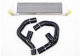 Front Mount Twintercooler for MK5 2.0T FSI/TSI (Black Hoses)