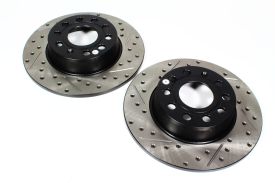 Stoptech Sport Drilled and Slotted Brake Rotors Rear (272mm x 10mm) One Pair