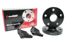 Black 20mm VW Wheel Spacer Set (w/ Ball Seat Bolts) 5 x 112