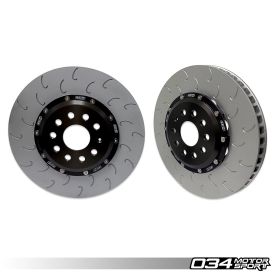 2-Piece Floating Front Brake Rotor Upgrade Kit, Volkswagen & Audi MQB and MQB EVO with 2.0T TFSI (Performance Pack)