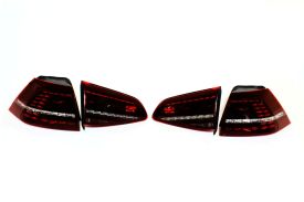European LED MK7 Tail Lights (Tinted) with Rear Fog Lights - 5G0998207CGRP