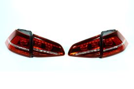 European LED MK7 Tail Lights (Cherry Red) with Rear Fog Lights - 5G0998207FGRP