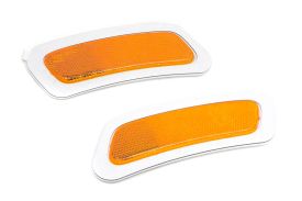 Pair of MK8 Front Bumper Orange Reflectors (to Paint)