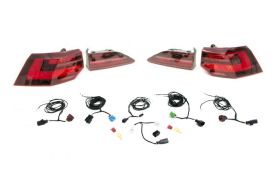 OEM MK8 Euro LED Tail Light Set with DAP Retrofit Harness