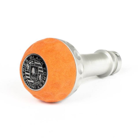 BFI Heavy Weight Shift Knob - GSB / DSG - Orange Alcantara - Machined Finish - VW / Audi 