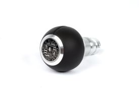 BFI Heavy Weight Shift Knob - GS2 / DSG - Black Nappa Leather - Machined Finish - VW / Audi 