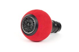 BFI Heavy Weight Shift Knob - GS2 - Red Alcantara - Black Anodized - VW / Audi 