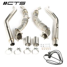 CTS Turbo Audi C7/C7.5 S6/S7/RS7 4.0T Cast Downpipe Set with High Flow Cats