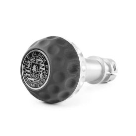 BFI Heavy Weight Shift Knob - GSB / DSG - Black Napa Leather - Machined Finish - VW / Audi 