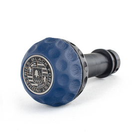 BFI Heavy Weight Shift Knob - GSB / DSG - Black Napa Leather - Black Anodized - VW / Audi 