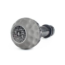 BFI Heavy Weight Shift Knob - GSB - Graphite Gray Nappa Leather- Black Anodized - VW / Audi 