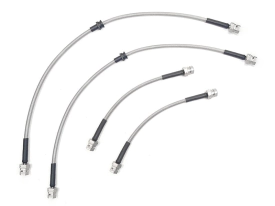 Stainless Steel Brake Line Kit (Clear) - Front & Rear (4 Line Set) - 2008-2013 VW R32/ Passat/CC V6 4-Motion