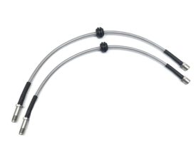 Stainless Steel Brake Line Set (Clear) - Front (2 Line Set) - 2008-16 (B8) Audi A4/S4/A5/S5