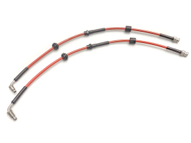 Stainless Steel Brake Line Set (Clear) - Front (2 Line Set) - 2017-2022+ (B9) Audi A4/S4/A5/S5