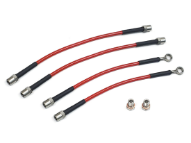 Stainless Steel Brake Line Kit  (Clear) - Front & Rear (4 Line Set) - 2002-2007 (B6 / B7) Audi A4/S4