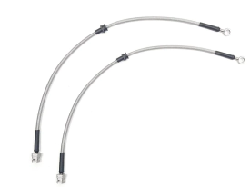 Stainless Steel Brake Line Set (Clear) - Front (2 Line Set) - 2006-2010 (Mk5/Mk6) VW Golf/Jetta/EOS/CC