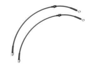 Stainless Steel Brake Line Set (Clear) - Front (2 Line Set) - 2015-up (Mk7) Golf R/E-Golf/Tiguan (MQB)/2019-up Arteon/GLI