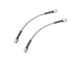 Stainless Steel Brake Line Set (Clear) - Rear (2 Line Set) - 2010.5-2016 (Mk6) VW Golf/Jetta/CC/Passat/Tiguan