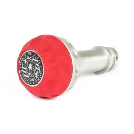 BFI Heavy Weight Shift Knob - GSB - Red Alcantara - Clear Anodized - VW / Audi 