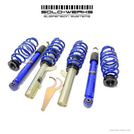 Solo Werks S1 Coilover System - VW (A7 MKVII) 2015+ Golf & Golf Wagon Gas Engines 50mm Front Struts with Rear Multi-Link Suspension
