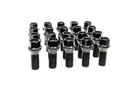 27mm Wheel Bolt Set (20 pcs) Cone Seat â€“ Black â€“ OEM Length (M14x1.5)  - SB27-C-B2-KT20-GRP - ShopDAP
