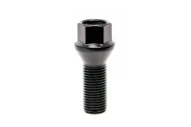 Wheel Bolt - Black Cone Seat - OEM Length (M14 x 1.5 x 27mm) - SB27-C-B2 - ShopDAP
