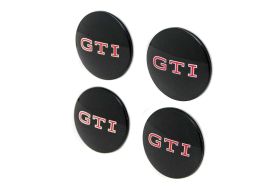 Self Leveling (Dynamic) Center Caps - "GTI" Logo - Set of 4 - 000071213E