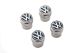 Brass Valve Stem Caps - 000071215D - Genuine Volkswagen/Audi