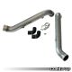 Bipipe Set - Raw Stainless, B5 Audi S4 & C5 Audi A6/Allroad 2.7T, Stainless Steel with WMI Bungs