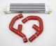 Front Mount Twintercooler Kit for MK6 w/ Red Hoses