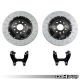 2-Piece Floating Rear Brake Rotor 350mm Upgrade - Black Carriers | MQB VW & Audi