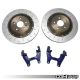 2-Piece Floating Rear Brake Rotor (Blue) - 355mm Upgrade for Mk8 GTI/Golf R & Audi 8Y S3/RS3