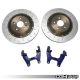 2-Piece Floating Rear Brake Rotor (355mm) - Blue Carrier | Mk8 GTI/Golf R & Audi 8Y S3