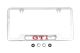 License Plate Frame (Stainless Steel) with 
