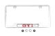 License Plate Frame (Stainless Steel) with 