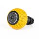 BFI Heavy Weight Shift Knob - GS2 / DSG - Giallo Taurus Yellow Air Leather - Black Anodized - VW / Audi 