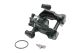 Passenger (Right) Rear Caliper (Black)  - 8V0615424E - Genuine Volkswagen/Audi