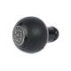 BFI Heavy Weight Shift Knob - GS2 - Black Air Leather - Black Anodized - Audi R8