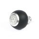 BFI Heavy Weight Shift Knob - GS2 - Black Air Leather - Machined Finish - Audi R8