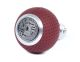 BFI Heavy Weight Shift Knob - GS2 - Magma Red Air Leather - Machined Finish - 981 / 991
