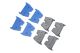 Gloc RS3/TTRS R-12 Race Front Pads (Set of 8)