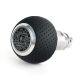 BFI Heavy Weight Shift Knob - GS2 - Black Air Leather - Machined Finish - 981 / 991