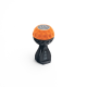 BFI Heavy Weight Shift Knob - GSB / MK8 DSG - Orange Alcantara - Black Anodized - VW / Audi 