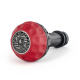 BFI Heavy Weight Shift Knob - GSB / DSG - Rosso Centaurus Napa Leather - Black Anodized - VW / Audi 
