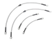 Stainless Steel Brake Line Kit  (Clear) - Front & Rear (4 Line Set) - 2010.5-2016 (Mk6) VW Golf/Jetta/CC/Passat/Tiguan - Bosch Rear Caliper